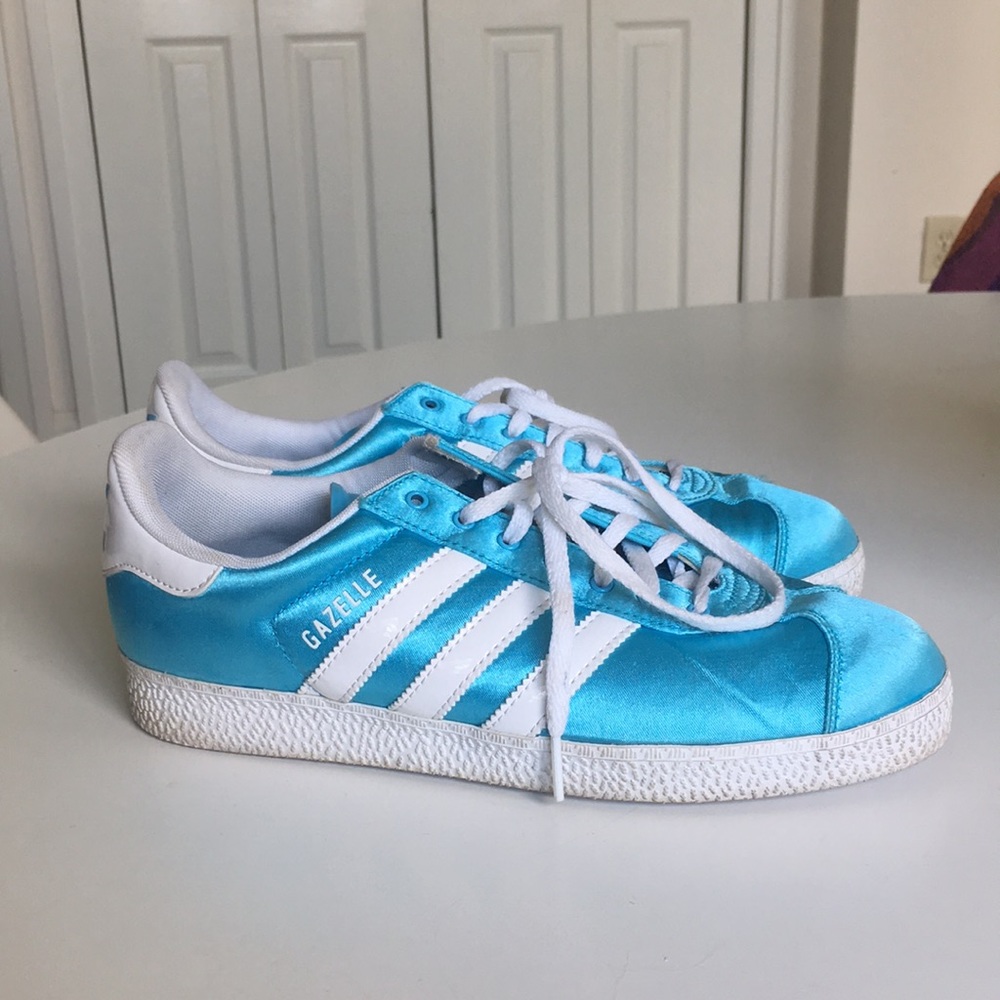 Bright Blue Gazelle Adidas. SOLD